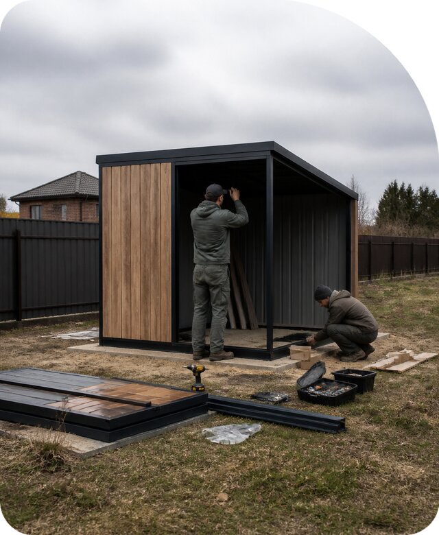 Разборный хозблок в Елизове под ключ по цене от 6583 р. РадиДОМА-Лзв